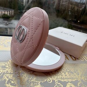 Dior Pink Quilted Compact Mirror